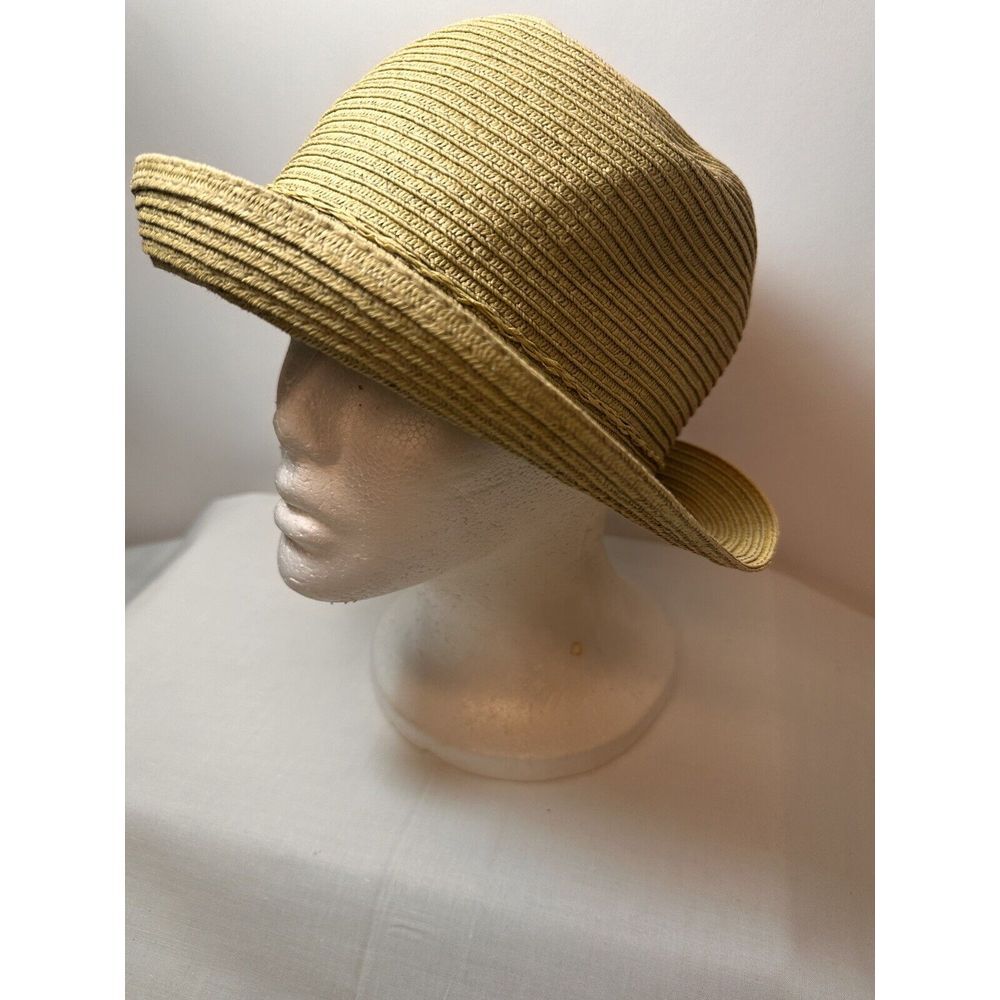 Augus T Ladies‎ Tan Soft Straw Wide Brim Hat